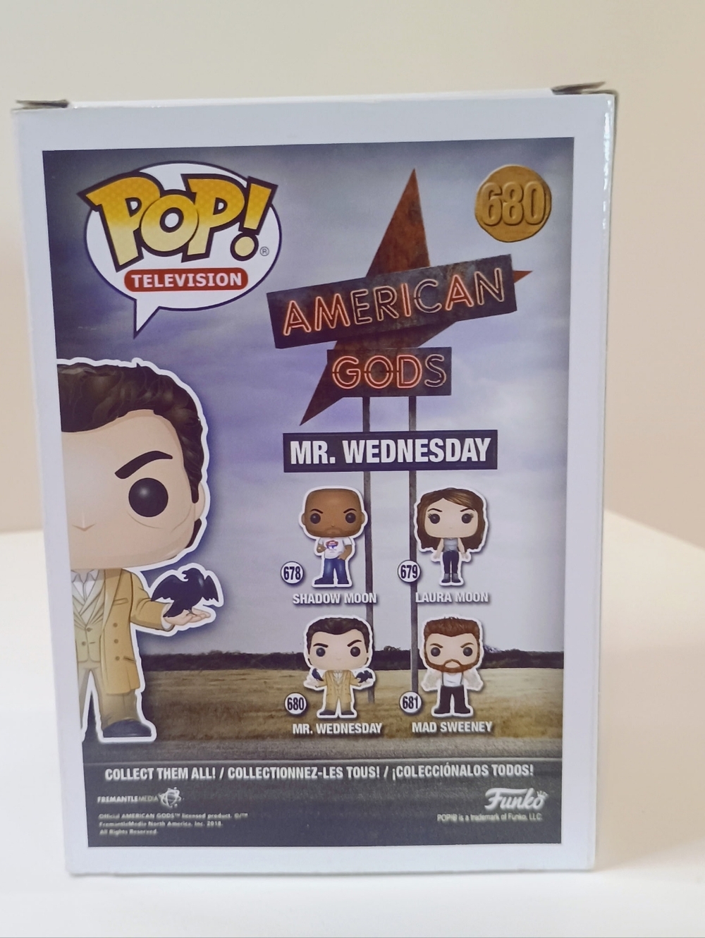 Funko Pop! American Gods Mr. Wednesday - Tan, Black - Picture 3 of 5